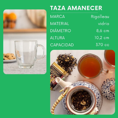 Taza Cafe Rigolleau Amanecer 370ml X 6 Unidades en internet