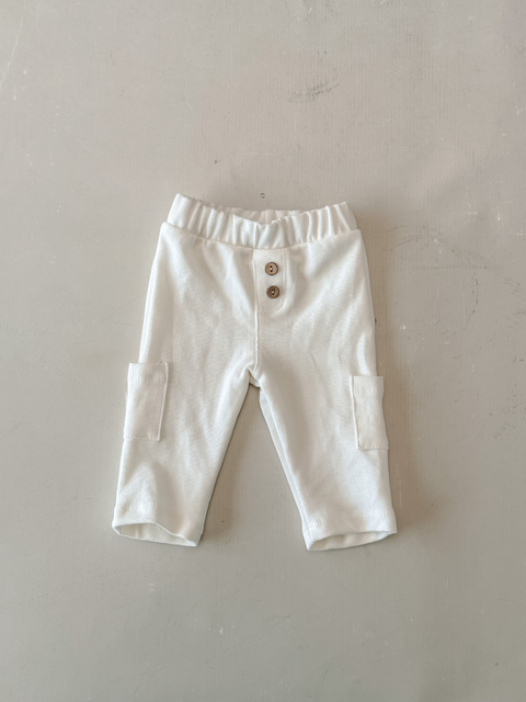 Pantalon cargo micropanal - crudo