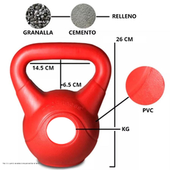 PESA RUSA KETTLEBEL 8 KG FUNCIONAL CROSSFIT en internet