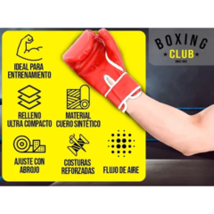 Guantes Boxeo Boxing Club Sparring Kick Boxing Ventilados 14046 - comprar online
