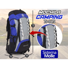 Mochila Discovery Mochilero 75+5l Camping Trekking - tienda online