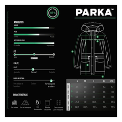 PARKA - CAMPERA SNOWMASS GREEN 1059 - tienda online