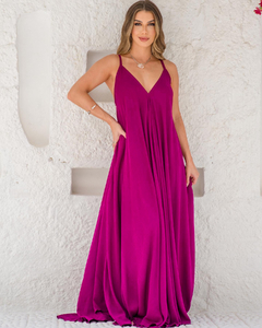 Vestido Hari Longo Fucsia