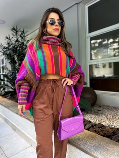 Blusa Poncho Tricot Colors - comprar online
