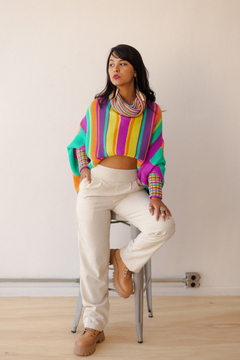 Blusa Poncho Tricot Colors - comprar online