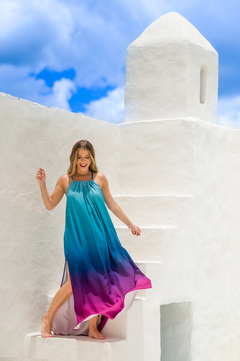 Vestido Capri Degradê Azul - Aventurina