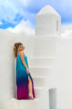 Vestido Capri Degradê Azul - loja online