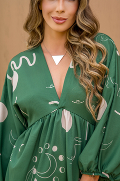 Vestido Lyra Minimal Verde - comprar online