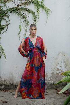 Vestido Bali Tropical Rosa - Aventurina