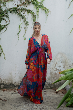 Vestido Bali Tropical Rosa - comprar online