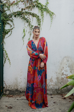 Vestido Bali Tropical Rosa