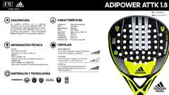 PALETA PADEL ADIDAS CARBON CTRL 1.8 - sommerdeportes