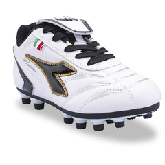 Imagen de BOTIN DIADORA CAMPO CLASICO KIDS BLANCO ORO NEGRO