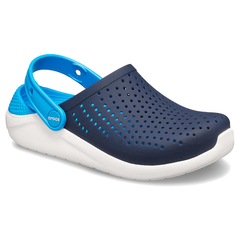 LITERIDE CLOG KIDS NAVY WHITE - tienda online