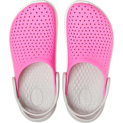 LITERIDE CLOG KIDS ELECTRIC PINK WHITE en internet