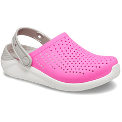 LITERIDE CLOG KIDS ELECTRIC PINK WHITE - tienda online