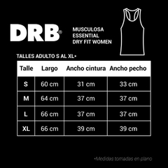 MUSCULOSA DRB ESSENTIAL DAMA DRY ROSA - sommerdeportes