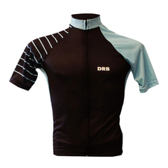 REMERA CICLISMO DRB BOLT NEGRO TURQUESA en internet