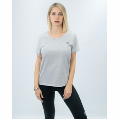 REMERA SNAUWAERT BASIC ALGODON GRIS MELANGE