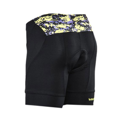 CALZA CICLISTA DAMA VAIRO RAVEN NEGRO AMARILLO - comprar online