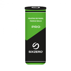 PELOTA PADEL SIXZERO PRO VERDE X3 - sommerdeportes