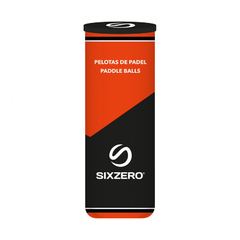 PELOTA PADEL SIXZERO NARANJA X3 en internet