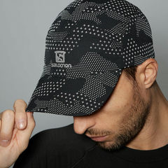 GORRO SALOMON REFLECTIVE CAP BLACK SILVER - comprar online