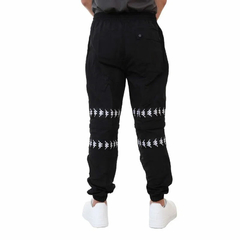 PANTALON KAPPA ERFILO CABALLERO TELA PLANA BLACK WHITE BLACK en internet