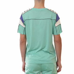 REMERA KAPPA ARAR SLIM CABALLERO POLIESTER GREEN BEIGE VIOLETA en internet