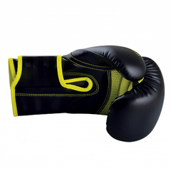 GUANTE BOXEO ADIDAS HYBRID 80 392 NEGRO AMARILLO - sommerdeportes