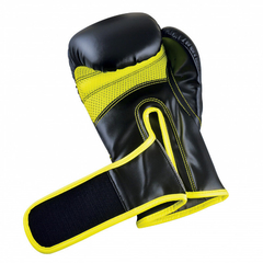 Imagen de GUANTE BOXEO ADIDAS HYBRID 80 392 NEGRO AMARILLO