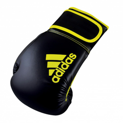 GUANTE BOXEO ADIDAS HYBRID 80 392 NEGRO AMARILLO