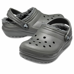 CROCS CLASSIC LINED KIDS SLATE GREY SMOKE - comprar online