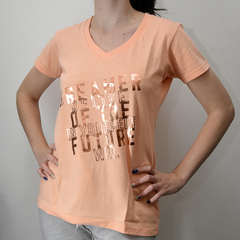 REMERA DAMA WINKEL DREAMER ALGODON DURAZNO