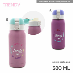 BOTELLA TERMO TRENDY 380ml ROSA