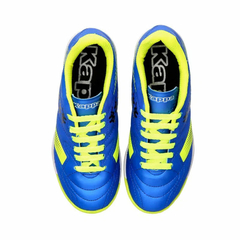 Imagen de BOTIN KAPPA FUTSAL ICONIC IC KIDS BLUE GREEN LIME