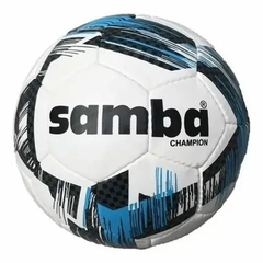 PELOTA FUTBOL SAMBA CHAMPION NEGRO CELESTE N5