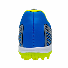 BOTIN KAPPA FUTBOL 5 LEGEND TG KIDS BLUE GREEN LIME - sommerdeportes