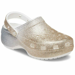 CLASSIC PLATFORM DEGRADE GLITTER WHITE GOLD - comprar online