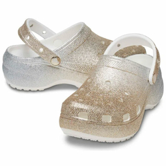 CLASSIC PLATFORM DEGRADE GLITTER WHITE GOLD en internet