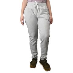 PANTALON CHUPIN DAMA WINKEL QUITO ALGODON GRIS MELANGE - sommerdeportes