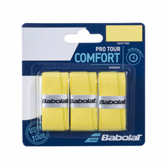 CUBRE GRIP BABOLAT PRO TOUR COMFORT AMARILLO X3