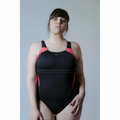 MALLA DAMA BUEN NADO 392B NEGRO ROSA - comprar online