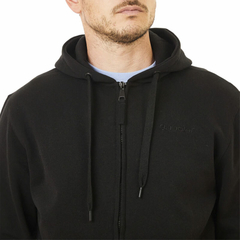 CAMPERA CABALLERO ALGODON BABOLAT HOODIE VERTUO NEGRO en internet