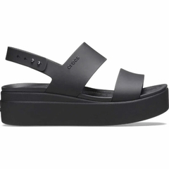 CROCS BROOKLYN LOW WEDGE W BLACK BLACK