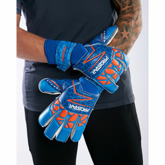 GUANTE ARQUERO PROSTAR REPTILE SUPERSOFT 110 AZUL NARANJA - sommerdeportes