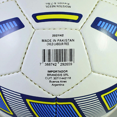 PELOTA FUTBOL KOSSOK TRIBAL 860 AZUL AMARILLO N5 - comprar online