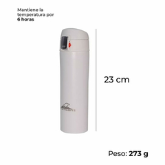 BOTELLA TERMICA MONTAGNE 420mm BLANCO MATE en internet