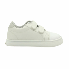 CORA PU VELCRO BLANCO GRIS