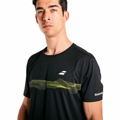 REMERA CABALLERO DRY BABOLAT VERTUO II NEGRO en internet